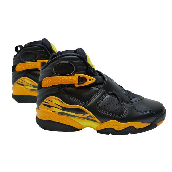 NEW NIKE AIR JORDAN 8 RETRO TAXI BLACK YELLOW CI1236 007 WOMENS SIZE - 8 - Picture 1 of 16